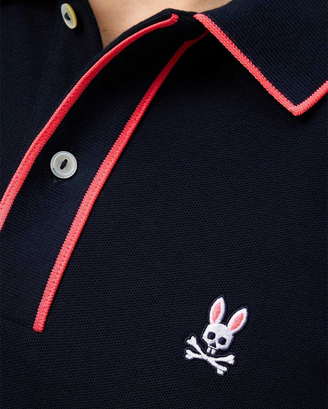 Polos Psycho Bunny Dallas Pique Polo Shirt Bleu Marine Homme | QHV-94695423